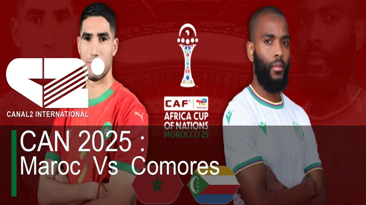 🚨 [LIVE] CAN 2025 : Maroc  Vs  Comores