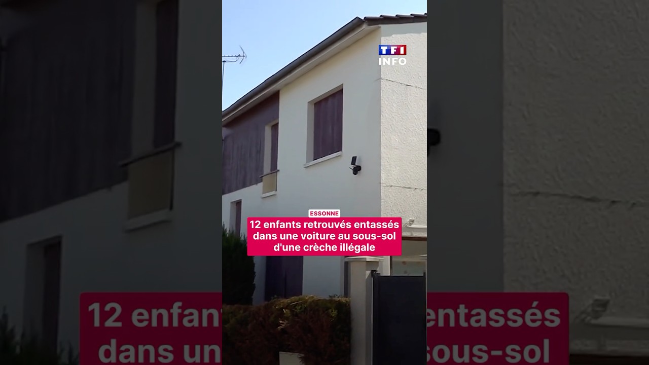 🔴 12 enfants retrouvés entassés dans une voiture au sous-sol d'une crèche illégale｜TF1 INFO