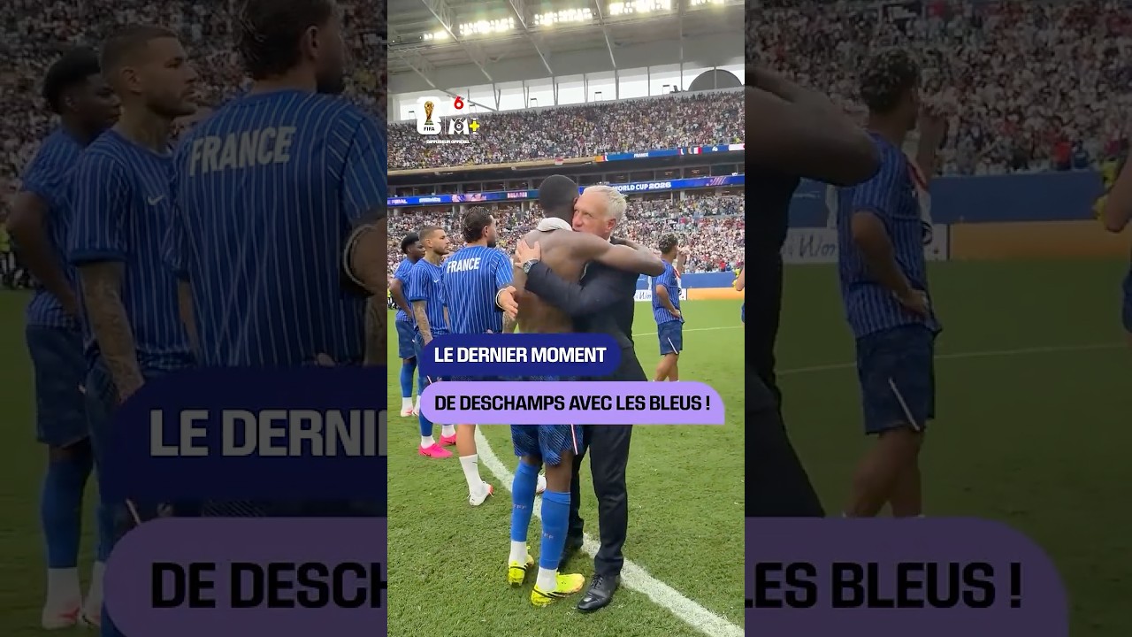 🥹 Le dernier moment de Deschamps avec les Bleus, merci DD ! #coupedumonde2026