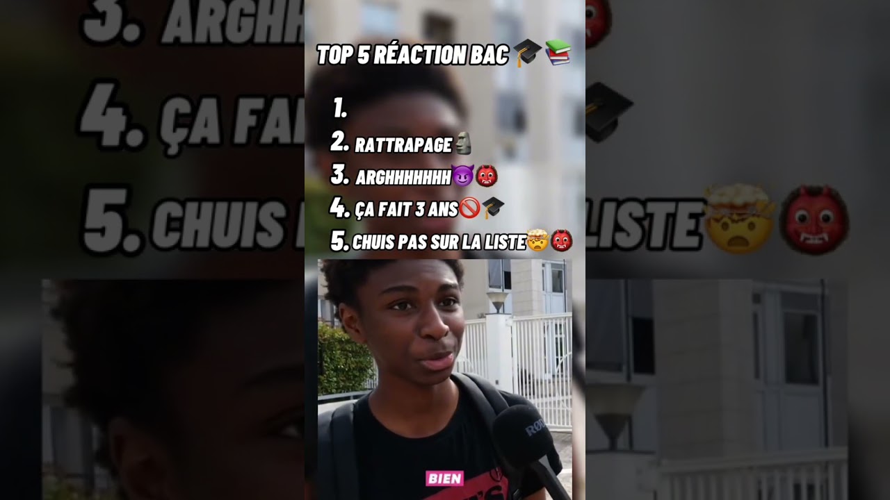 REACTION BACCALAURÉAT #drole #bacalaureat2025 #humour