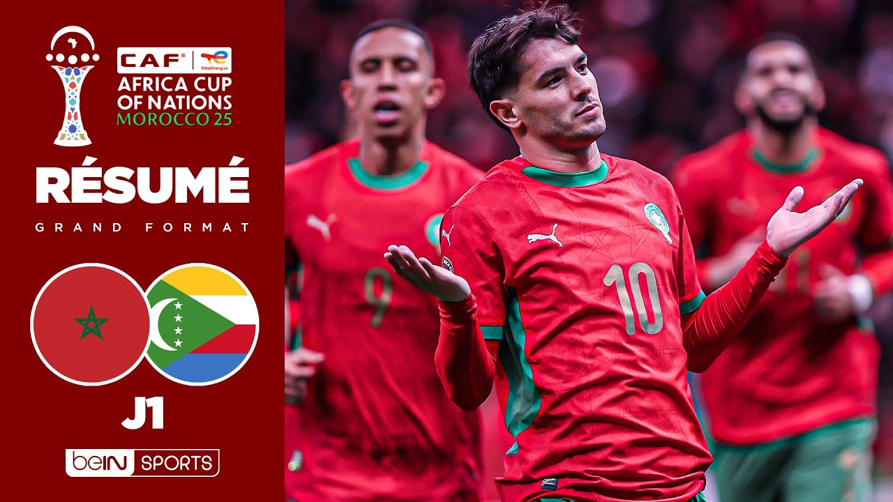 Résumé : Avec un BUT DINGUE, le MAROC lance sa CAN face aux COMORES !