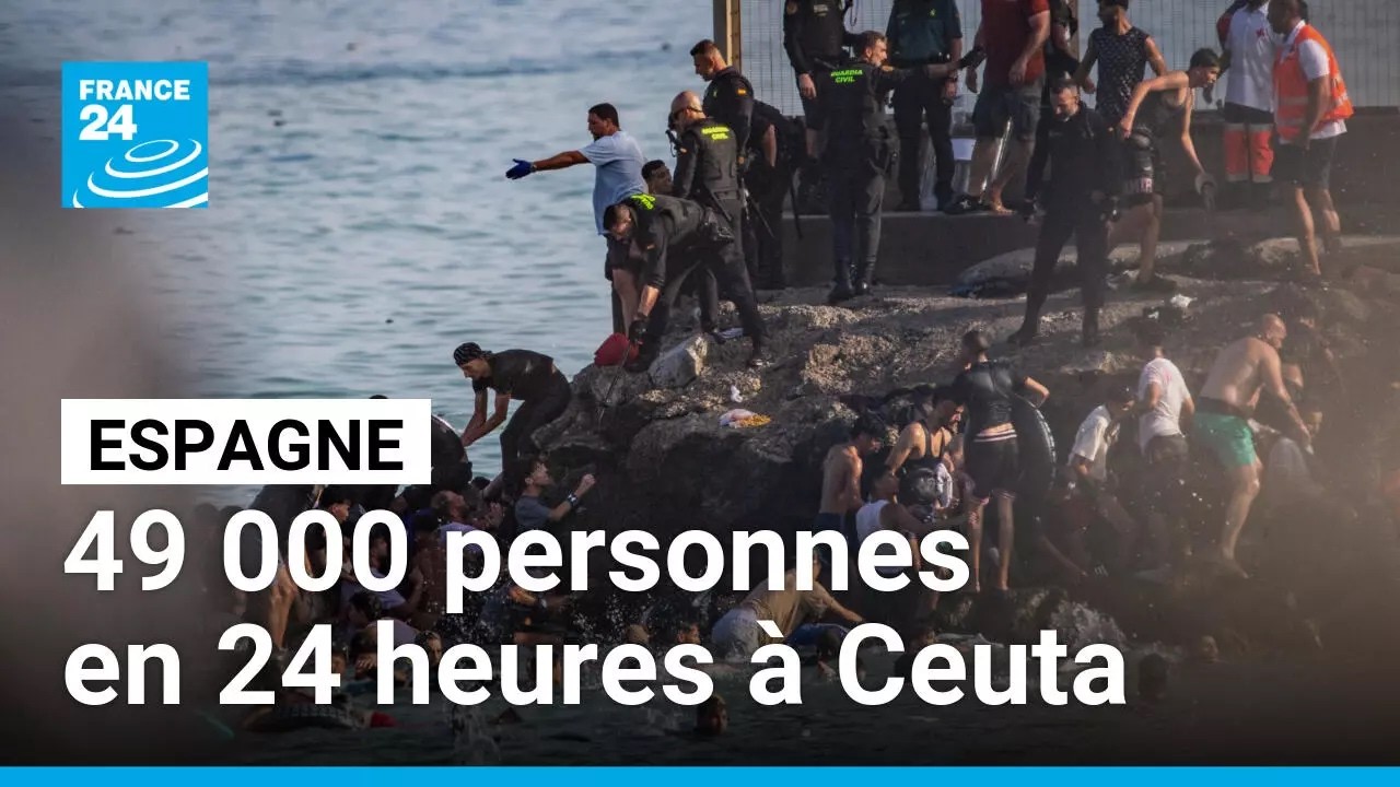 Espagne : au moins dix-huit migrants morts en tentant de rejoindre l'enclave de Ceuta • FRANCE 24