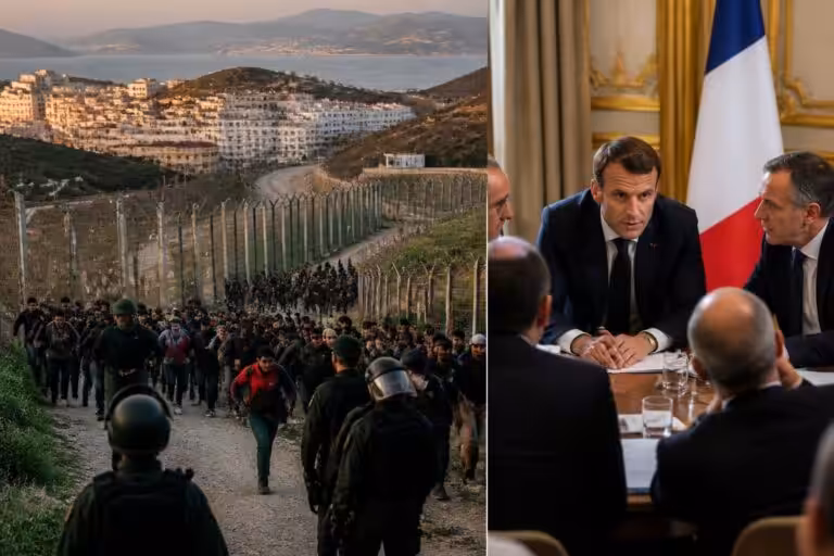 suivez en direct le passage de 60 000 migrants à la frontière entre le maroc et l’espagne à ceuta. découvrez la réaction de la france et les mesures annoncées face à cette situation.