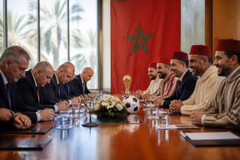 la fifa cède l'organisation du mondial à des fonds privés, face au maroc, et présente des excuses inédites, marquant un tournant historique dans le monde du football.