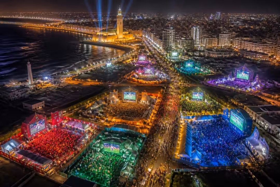 découvrez les 8 fan zones prévues à casablanca pour vivre la can 2025 dans une ambiance festive et conviviale.